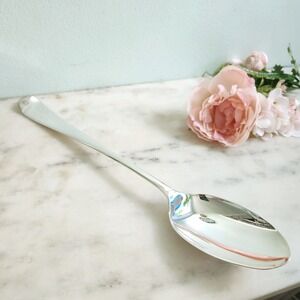Vintage‎ Gerity Silver Plate Serving Spoon Reproduction 1740 Elegant Dinnerware